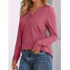 imageAUTOMET Womens Long Sleeve Shirts 2025 Fall Fashion Dressy Casual Tops Trendy Henley Blouses Cute Work Outfits ClothesRose
