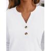 imageAUTOMET Womens Long Sleeve Shirts 2025 Fall Fashion Dressy Casual Tops Trendy Henley Blouses Cute Work Outfits ClothesWhite
