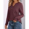 imageAUTOMET Womens Long Sleeve Shirts 2025 Fall Fashion Dressy Casual Tops Trendy Henley Blouses Cute Work Outfits ClothesWine