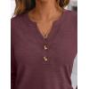 imageAUTOMET Womens Long Sleeve Shirts 2025 Fall Fashion Dressy Casual Tops Trendy Henley Blouses Cute Work Outfits ClothesWine