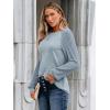 imageAUTOMET Womens Long Sleeve Shirts Casual Basic Fall Tops Cozy Lightweight Pullover Sweaters Outfits 2025 Winter ClothingBlue