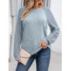 imageAUTOMET Womens Long Sleeve Shirts Casual Basic Fall Tops Cozy Lightweight Pullover Sweaters Outfits 2025 Winter ClothingBlue