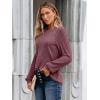 imageAUTOMET Womens Long Sleeve Shirts Casual Basic Fall Tops Cozy Lightweight Pullover Sweaters Outfits 2025 Winter ClothingBurgundy
