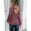 imageAUTOMET Womens Long Sleeve Shirts Casual Basic Fall Tops Cozy Lightweight Pullover Sweaters Outfits 2025 Winter ClothingBurgundy