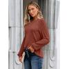 imageAUTOMET Womens Long Sleeve Shirts Casual Basic Fall Tops Cozy Lightweight Pullover Sweaters Outfits 2025 Winter ClothingCaramel