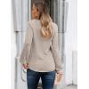imageAUTOMET Womens Long Sleeve Shirts Casual Basic Fall Tops Cozy Lightweight Pullover Sweaters Outfits 2025 Winter ClothingKhaki