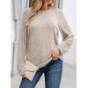 imageAUTOMET Womens Long Sleeve Shirts Casual Basic Fall Tops Cozy Lightweight Pullover Sweaters Outfits 2025 Winter ClothingKhaki