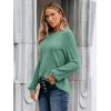 imageAUTOMET Womens Long Sleeve Shirts Casual Basic Fall Tops Cozy Lightweight Pullover Sweaters Outfits 2025 Winter ClothingLightgreen