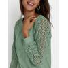 imageAUTOMET Womens Long Sleeve Shirts Casual Tops Dressy Outfits Fall Fashion Blouses Lace Clothes Y2kLightgreen