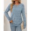 imageAUTOMET Womens Long Sleeve Shirts Fall Sweaters Lightweight Cute Tunic Tops Trendy Fashion Clothes 2025 OutfitsLightblue