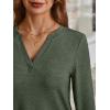 imageAUTOMET Womens Long Sleeve Shirts Fall Tops 2025 Henley Blouses Dressy Casual Business Basic Tees Trendy Cute TShirtsArmygreen