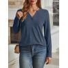 imageAUTOMET Womens Long Sleeve Shirts Fall Tops 2025 Henley Blouses Dressy Casual Business Basic Tees Trendy Cute TShirtsNavyblue