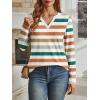 imageAUTOMET Womens Long Sleeve Shirts Fall Tops 2025 Henley Blouses Dressy Casual Business Basic Tees Trendy Cute TShirtsStriped