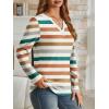 imageAUTOMET Womens Long Sleeve Shirts Fall Tops 2025 Henley Blouses Dressy Casual Business Basic Tees Trendy Cute TShirtsStriped