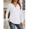 imageAUTOMET Womens Long Sleeve Shirts Fall Tops 2025 Henley Blouses Dressy Casual Business Basic Tees Trendy Cute TShirtsWhite