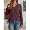imageAUTOMET Womens Long Sleeve Shirts Fall Tops 2025 Henley Blouses Dressy Casual Business Basic Tees Trendy Cute TShirtsWinered