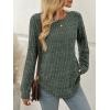 imageAUTOMET Womens Long Sleeve Shirts Fall Tops Tunic Fashion Outfits 2025 Dressy Casual Loose Fit Sweater Clothes Curved HemGreen
