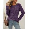 imageAUTOMET Womens Long Sleeve Shirts Fall Tops Tunic Fashion Outfits 2025 Dressy Casual Loose Fit Sweater Clothes Curved HemPurple
