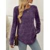 imageAUTOMET Womens Long Sleeve Shirts Fall Tops Tunic Fashion Outfits 2025 Dressy Casual Loose Fit Sweater Clothes Curved HemPurple