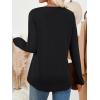 imageAUTOMET Womens Long Sleeve Tops Fall Fashion Dressy Casual Shirts V Neck TShirts Tunic Lightweight Outfits Clothes 2025Black