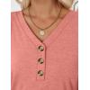 imageAUTOMET Womens Long Sleeve Tops Fall Fashion Dressy Casual Shirts V Neck TShirts Tunic Lightweight Outfits Clothes 2025Coral