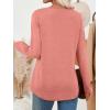 imageAUTOMET Womens Long Sleeve Tops Fall Fashion Dressy Casual Shirts V Neck TShirts Tunic Lightweight Outfits Clothes 2025Coral