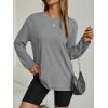 imageAUTOMET Womens Oversized Long Sleeve Shirts Fall Trendy Tops Fashion Gym Baggy Basic Casual Loose Fit Workout Y2k ClothesGrey