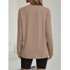 imageAUTOMET Womens Oversized Long Sleeve Shirts Fall Trendy Tops Fashion Gym Baggy Basic Casual Loose Fit Workout Y2k ClothesKhaki