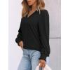 imageAUTOMET Womens TShirts Long Sleeve Tops V Neck Blouses Dressy Business Casual Fall Fashion 2025 Trendy Outfit Winter ClothesBlack