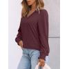 imageAUTOMET Womens TShirts Long Sleeve Tops V Neck Blouses Dressy Business Casual Fall Fashion 2025 Trendy Outfit Winter ClothesWinered
