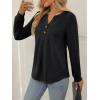 imageAUTOMET Womens Tops Long Sleeve Shirts Fall Fashion Clothes Henley Dressy Casual Blouses Trendy 2025Black