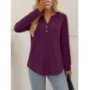 imageAUTOMET Womens Tops Long Sleeve Shirts Fall Fashion Clothes Henley Dressy Casual Blouses Trendy 2025Purple