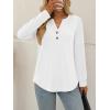 imageAUTOMET Womens Tops Long Sleeve Shirts Fall Fashion Clothes Henley Dressy Casual Blouses Trendy 2025White