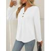 imageAUTOMET Womens Tops Long Sleeve Shirts Fall Fashion Clothes Henley Dressy Casual Blouses Trendy 2025White