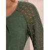imageAUTOMET Womens Tops Long Sleeve TShirts Lace Business Dressy Casual Blouses Fall Fashion 2025 Trendy Outfits Winter ClothesArmygreen