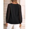 imageAUTOMET Womens Tops Long Sleeve TShirts Lace Business Dressy Casual Blouses Fall Fashion 2025 Trendy Outfits Winter ClothesBlack