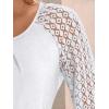 imageAUTOMET Womens Tops Long Sleeve TShirts Lace Business Dressy Casual Blouses Fall Fashion 2025 Trendy Outfits Winter ClothesWhite