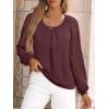 imageAUTOMET Womens Tops Long Sleeve TShirts Lace Business Dressy Casual Blouses Fall Fashion 2025 Trendy Outfits Winter ClothesWinered