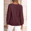 imageAUTOMET Womens Tops Long Sleeve TShirts Lace Business Dressy Casual Blouses Fall Fashion 2025 Trendy Outfits Winter ClothesWinered