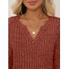 imageAUTOMET Womens V Neck Long Sleeve Shirts Casual Lightweight Tunic Sweaters Fall Fashion Tops Trendy Dressy Clothes 2025Maple