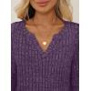 imageAUTOMET Womens V Neck Long Sleeve Shirts Casual Lightweight Tunic Sweaters Fall Fashion Tops Trendy Dressy Clothes 2025Purple