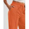imageAUTOMET Womens Wide Leg Sweatpants Baggy Lounge Travel Pants Fall Fashion Outfits 2025 Winter Clothes JoggersOrange