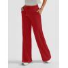 imageAUTOMET Womens Wide Leg Sweatpants Baggy Lounge Travel Pants Fall Fashion Outfits 2025 Winter Clothes JoggersRed