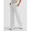 imageAUTOMET Womens Wide Leg Sweatpants Baggy Lounge Travel Pants Fall Fashion Outfits 2025 Winter Clothes JoggersWhite