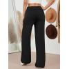 imageAUTOMET Womes Pajama Pants Wide Leg Comfy Casual Lounge Yoga Pants High Waisted Drawstring Bottoms Fall Trendy 2025Black