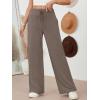 imageAUTOMET Womes Pajama Pants Wide Leg Comfy Casual Lounge Yoga Pants High Waisted Drawstring Bottoms Fall Trendy 2025Coffeegrey