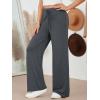 imageAUTOMET Womes Pajama Pants Wide Leg Comfy Casual Lounge Yoga Pants High Waisted Drawstring Bottoms Fall Trendy 2025Darkgrey