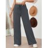 imageAUTOMET Womes Pajama Pants Wide Leg Comfy Casual Lounge Yoga Pants High Waisted Drawstring Bottoms Fall Trendy 2025Darkgrey