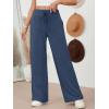 imageAUTOMET Womes Pajama Pants Wide Leg Comfy Casual Lounge Yoga Pants High Waisted Drawstring Bottoms Fall Trendy 2025Navy