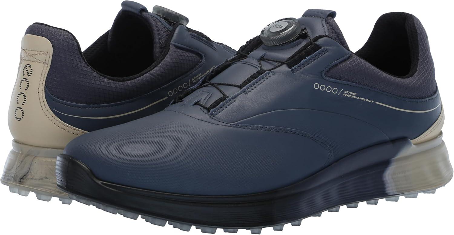 Ecco Men’s S-three Boa Gore-tex Waterproof Hybrid Golf Shoe(ombre Sand 